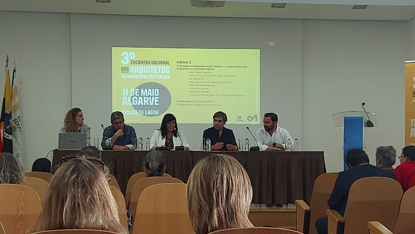 Mind no 3.º Encontro Nacional dos Arquitetos da Administração Pública em Lagoa